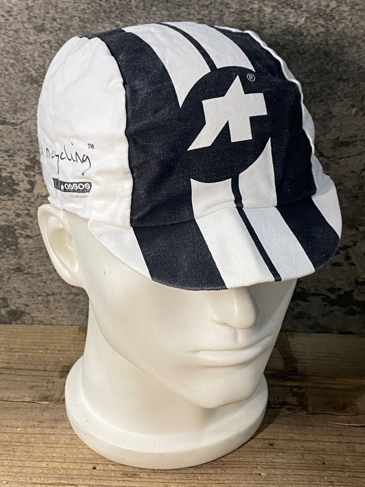 JN943 アソス assos サイクルキャップ 白 黒 フリーサイズ