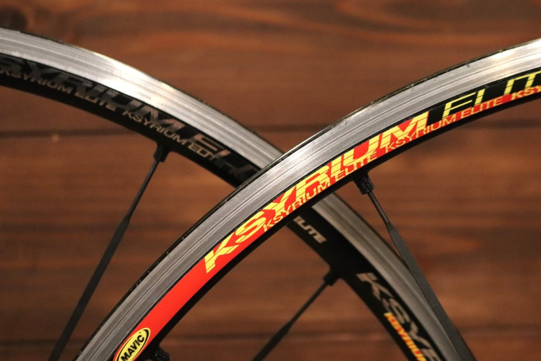 マヴィック MAVIC キシリウム エリート KSYRIUM ELITE アルミ クリンチャー ホイールセット シマノ 11/12S ナローリム 13C 【東京南麻布店】