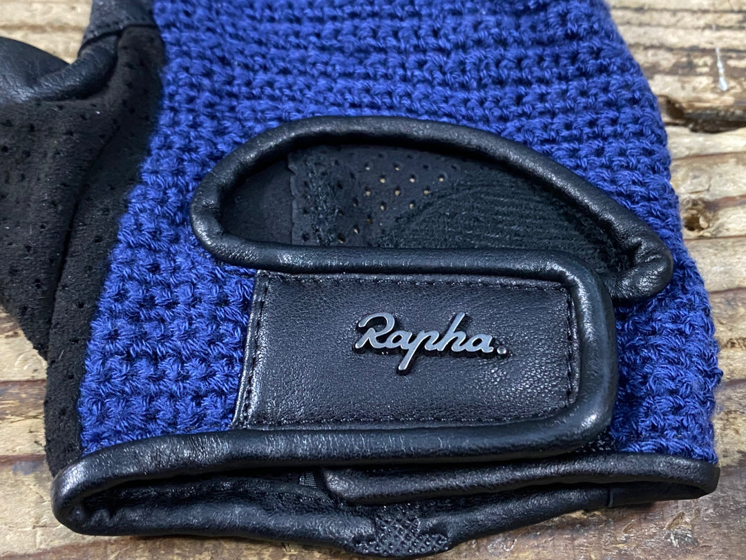 KH999 ラファ Rapha CLASSIC MITTS 指切り グローブ 紺 黒 ※サイズ不明
