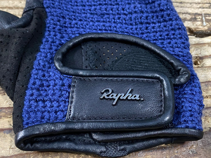 KH999 ラファ Rapha CLASSIC MITTS 指切り グローブ 紺 黒 ※サイズ不明