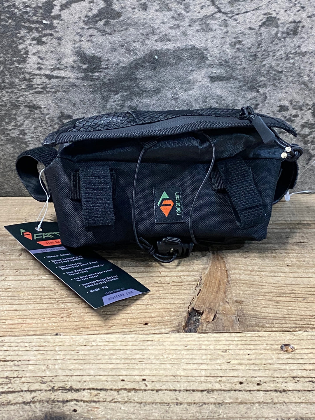 JV632 ライドファー RIDEFARR AERO BAR BAG ハンドルバーバッグ 黒