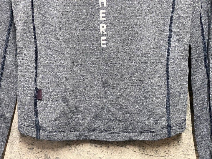 KM721 パスノーマルスタジオ PAS NORMAL STUDIOS LONG SLEEVE WINDPROOF BASE LAYER 長袖 ベースレイヤー 紺 S POLARTEC