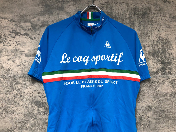 JW432 ルコックスポルティフ le coq sportif 半袖サイクルジャージ 水色 L
