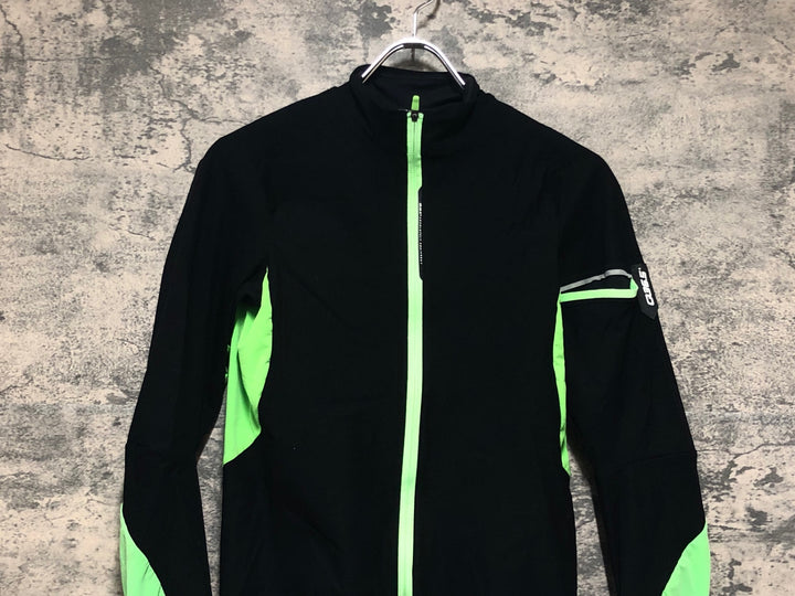 KO080 Q36.5 Hybrid Que Long Sleeve Jersey 長袖 サイクルジャージ 黒黄緑 S
