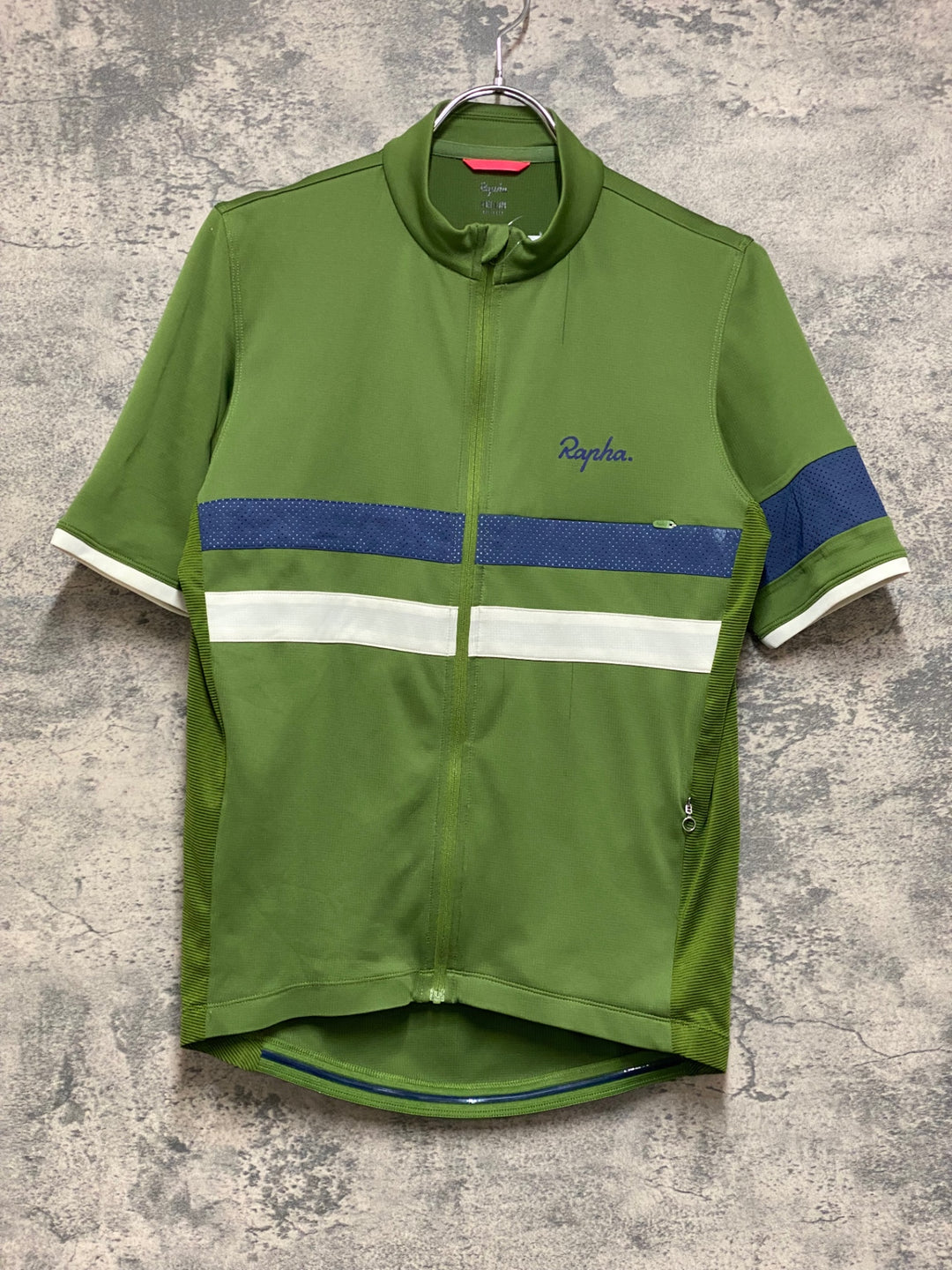 JP288 ラファ Rapha BREVET LIGHTWEIGHT JERSEY 半袖 サイクルジャージ 緑 M