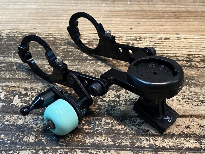 JH538 レックマウント Rec-Mounts 両持ちサイコンマウント Φ31.8 ガーミン キャットアイライトマウント ベル付き