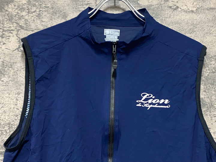 KN358 リオンドカペルミュール Lion de KAPELMUUR ジレ サイクルベスト 紺 XL