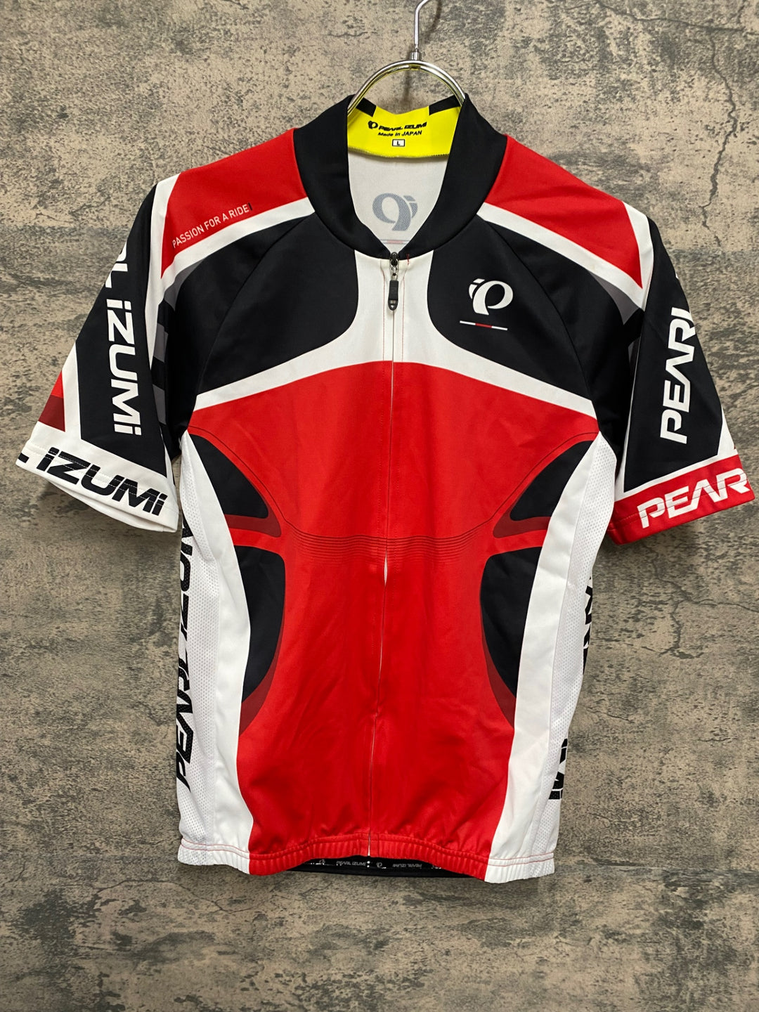 JP880 パールイズミ PEARL iZUMi 半袖 サイクルジャージ L 黒白赤