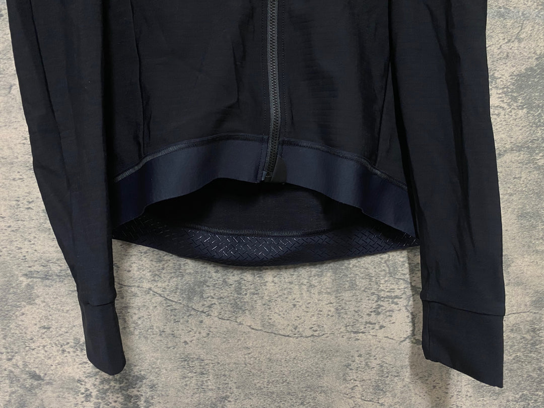 KD412 パスノーマルスタジオ PAS NORMAL STUDIOS Men's Essential Long Sleeve Jersey 長袖 サイクルジャージ 黒 S 裏起毛
