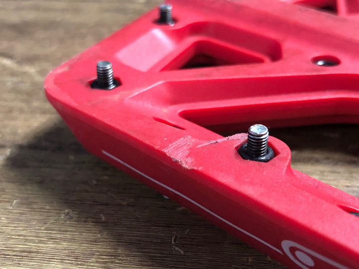 KA661 クランクブラザーズ CRANKBROTHERS Stamp 1 フラットペダル 赤