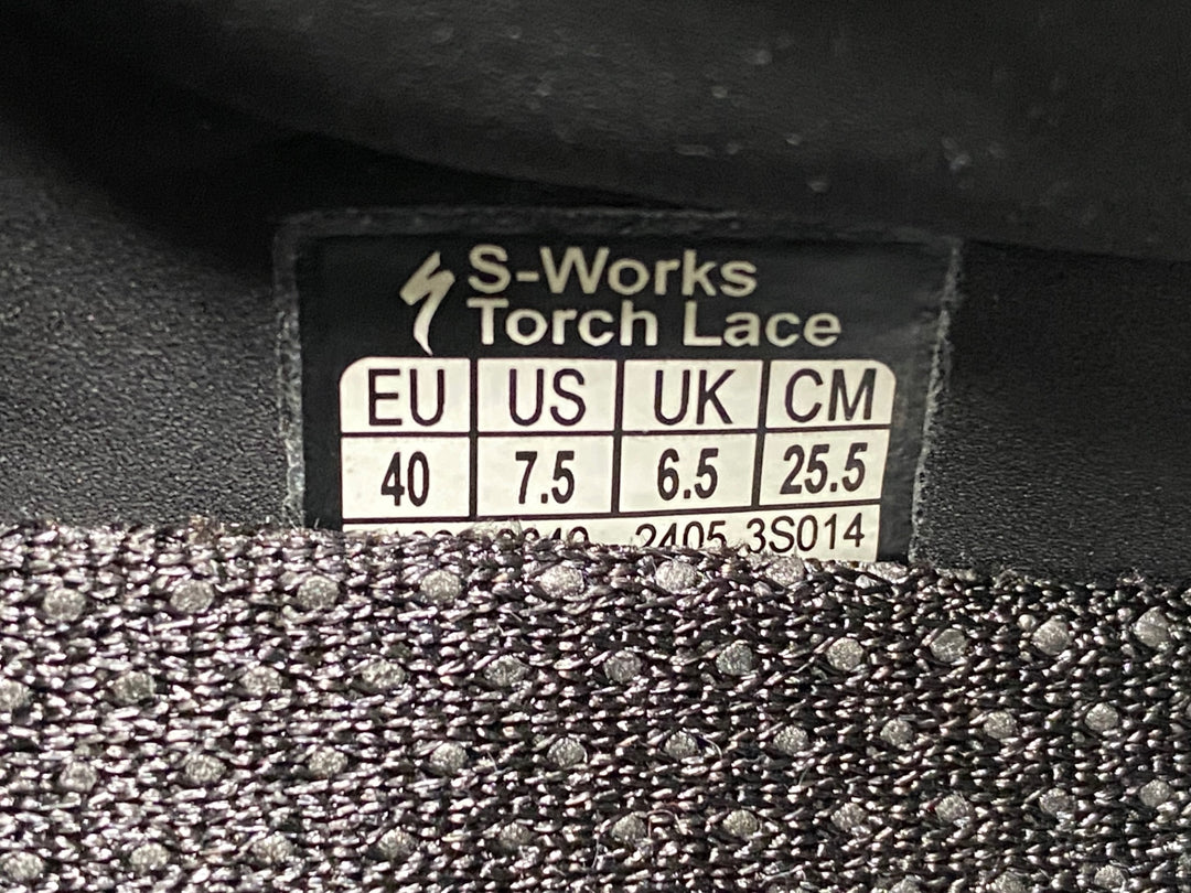 JJ904 スペシャライズド SPECIALIZED S-WORKS TORCH LACE ビンディングシューズ EU40 SPD-SL ブラック