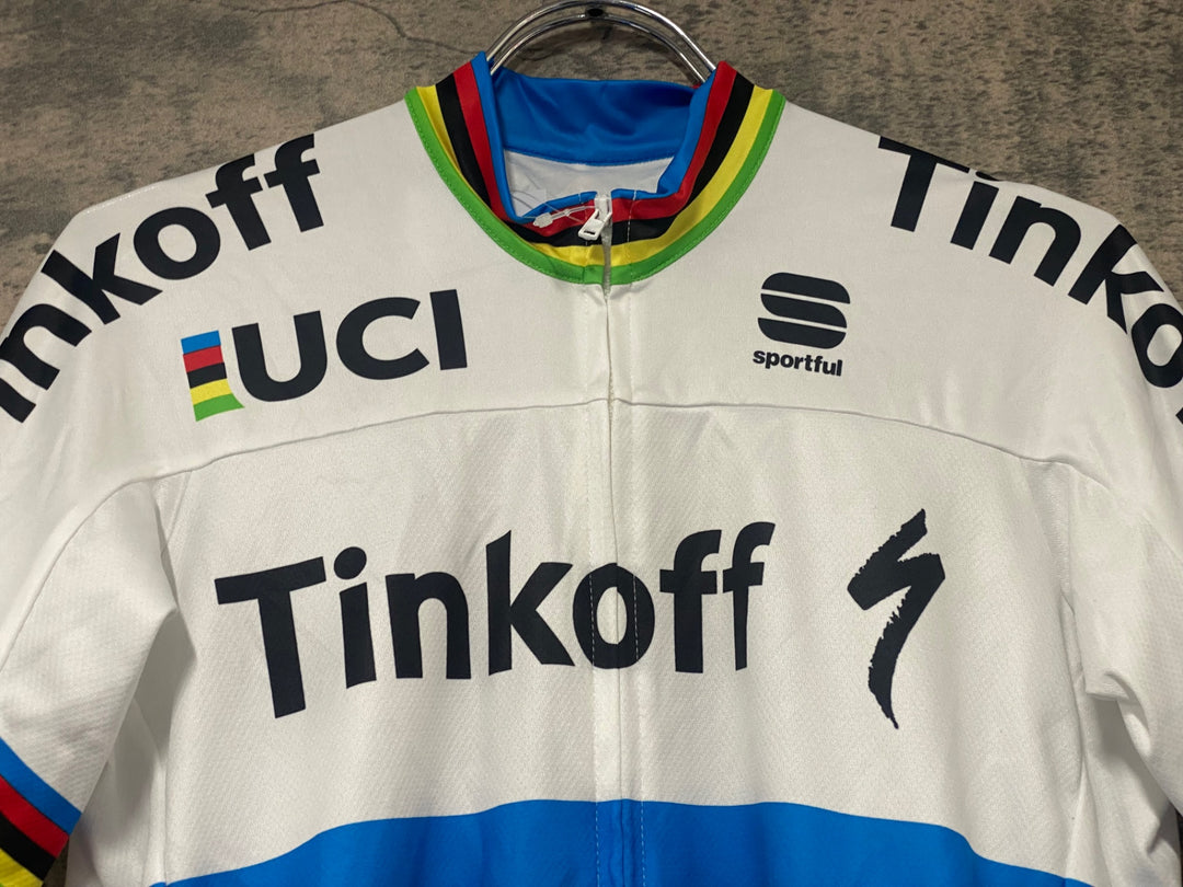 KJ817 スポーツフル sportful 半袖 サイクルジャージ 白 L TINKOFF