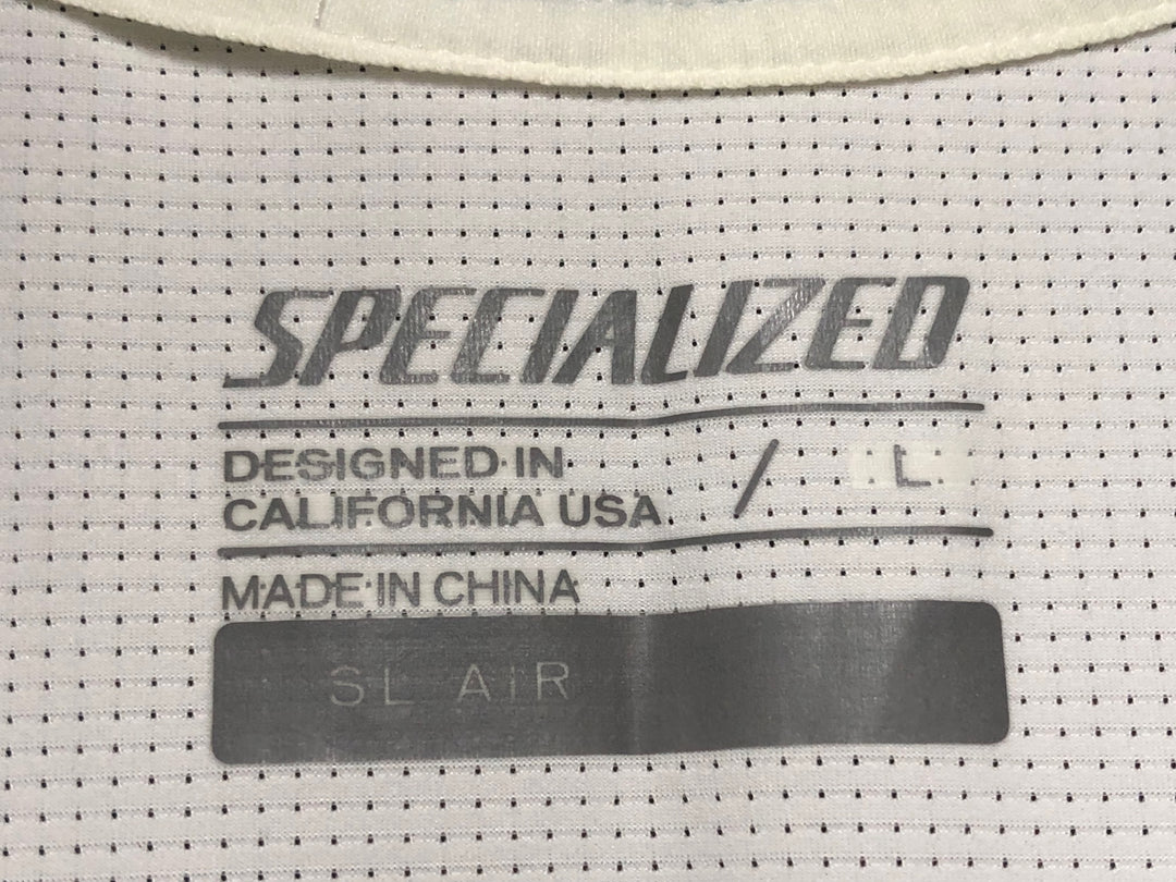 JJ882 スペシャライズド SPECIALIZED SL AIR 半袖 サイクルジャージ 白黒 L