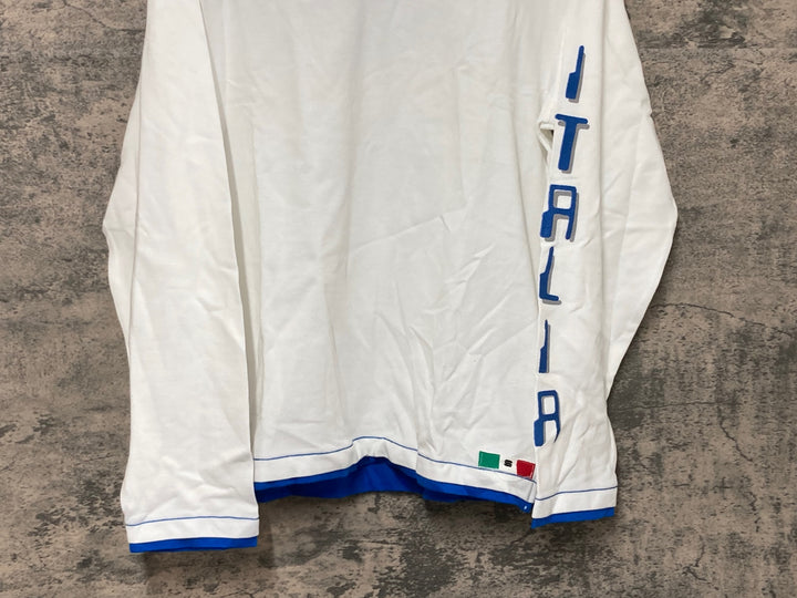 JV536 スポーツフル sportful 長袖 ポロシャツ 白 ITALIA Skoda