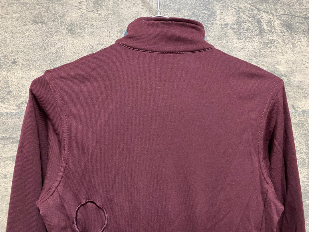 KL404 イザドア Isadore Signature Shield Long Sleeve Jersey 長袖 サイクルジャージ バーガンディー XS ほつれ
