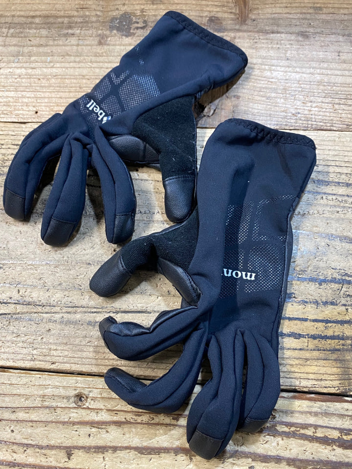KJ050 モンベル mont-bell 長指 ウィンターグローブ 黒 M 裏起毛 GORE TEX INFINIUM
