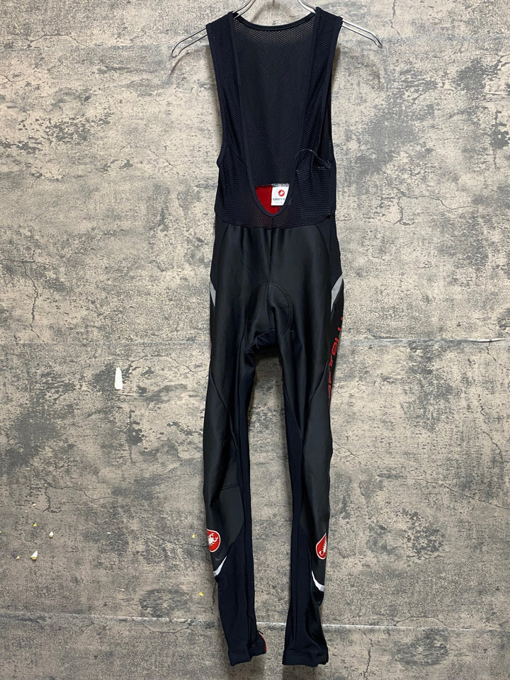 KP752 カステリ CASTELLI ビブタイツ 黒 S 裏起毛 ※ロゴの割れ
