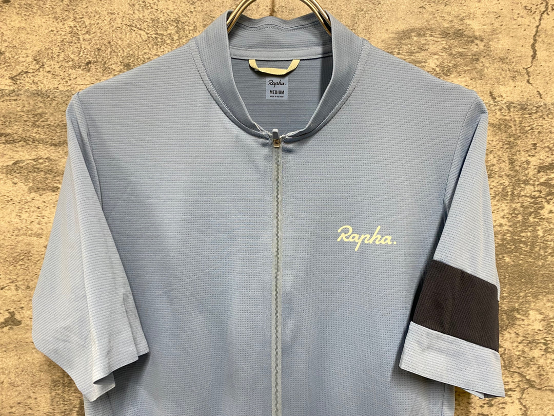 KB603 ラファ Rapha CLASSIC FLYWEIGHT JERSEY 半袖 サイクルジャージ 水色 M