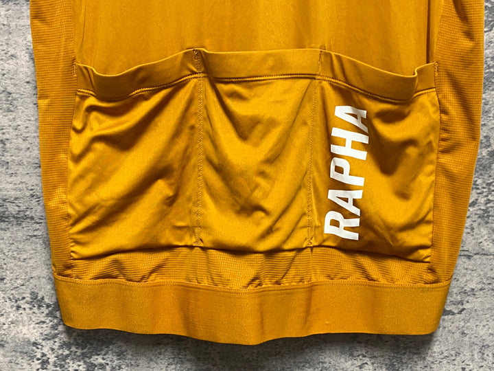 KP814 ラファ RAPHA PROTEAM TRAINNIG JERSEY 半袖 サイクルジャージ 橙 XL