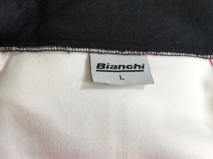 KJ355 ビアンキ Bianchi 長袖 サイクルジャケット ピンク L 裏起毛