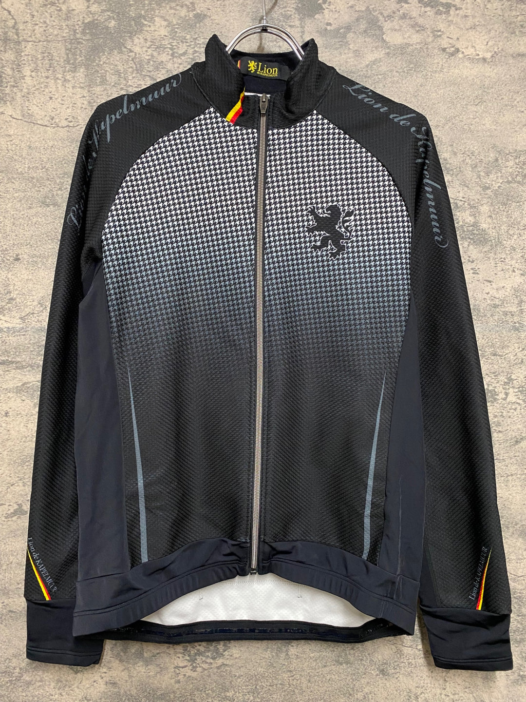 KA880 リオンドカペルミュール Lion de KAPELMUUR 長袖 サイクルジャージ 裏起毛 WL 黒千鳥