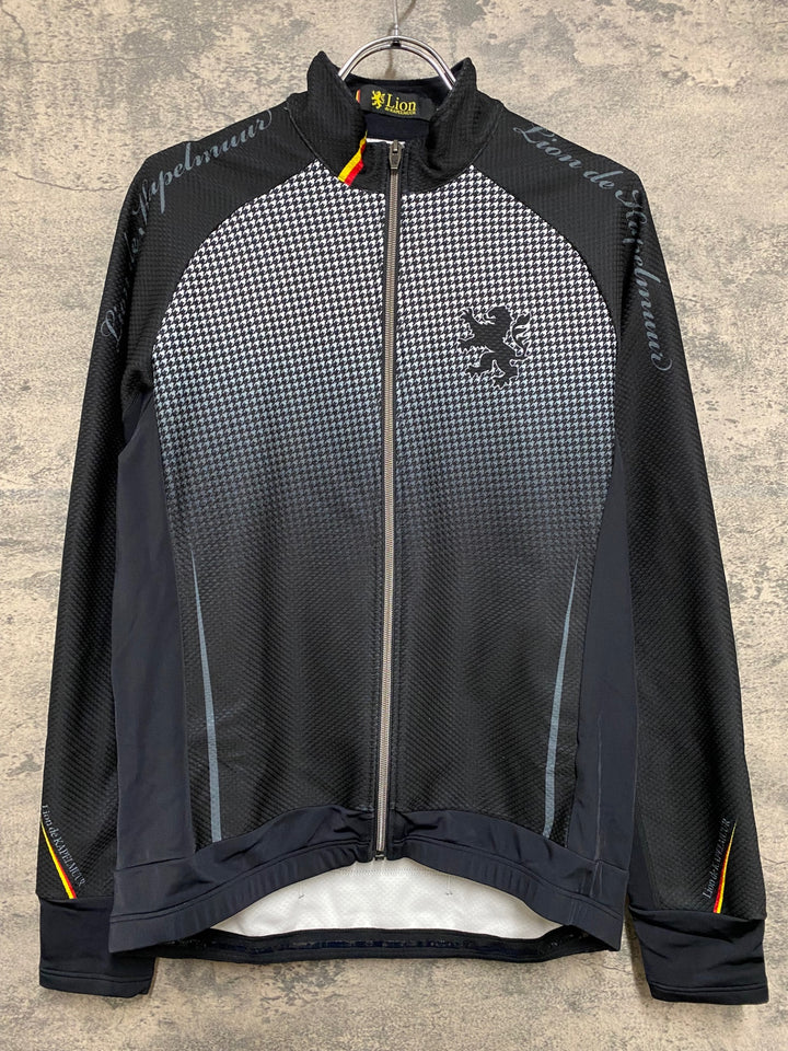 KA880 リオンドカペルミュール Lion de KAPELMUUR 長袖 サイクルジャージ 裏起毛 WL 黒千鳥