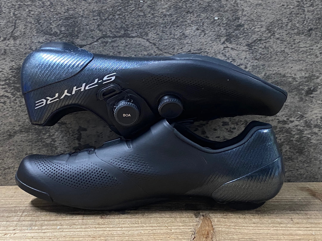 KO722 シマノ SHIMANO エスファイア S-PHYRE SH-RC903M-L01-E ビンディングシューズ EU46 3穴 黒 インソールなし