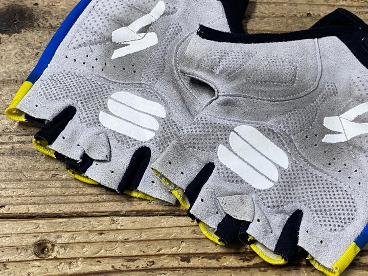 KJ793 スポーツフル sportful 指切り グローブ 紺 黃 L Tinkoff