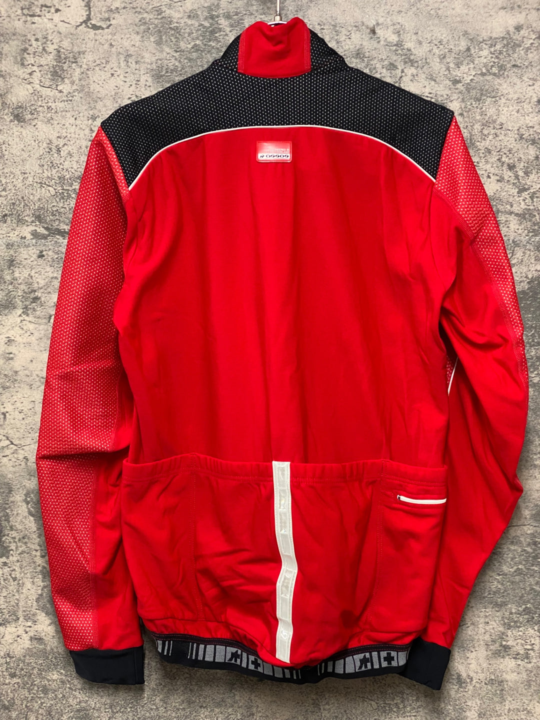 KG632 アソス assos AIRBLOCK 851 長袖 サイクルジャケット 赤 M 裏起毛