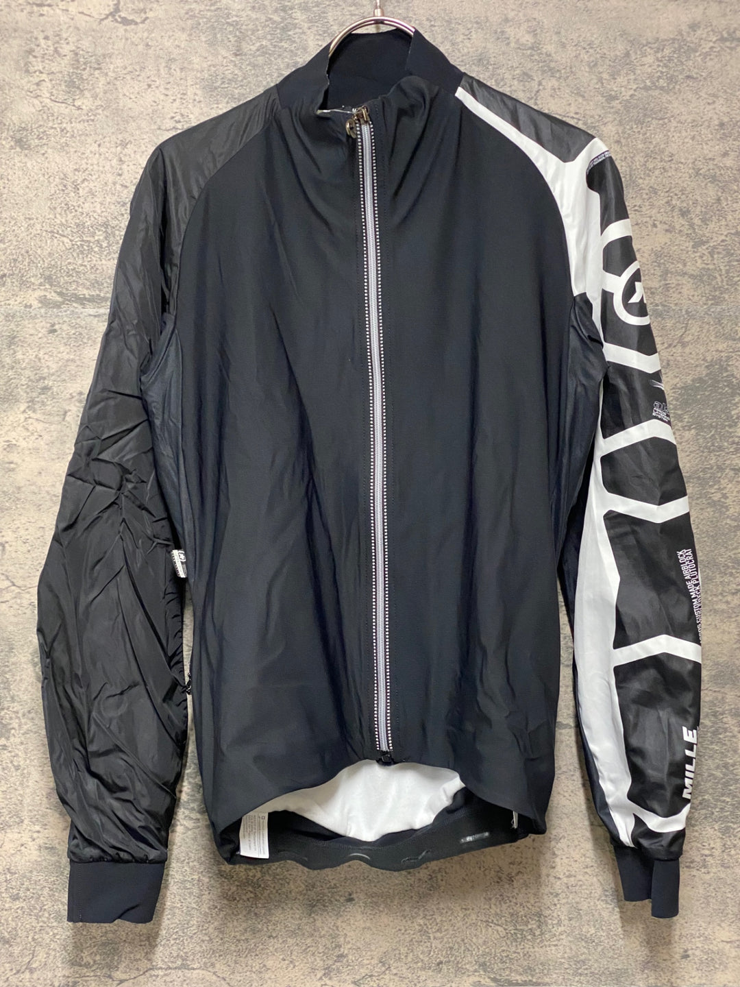 KG633 アソス assos MILLE EVO JACKET EVO7 長袖 サイクルジャケット 黒 XS ※ほつれ