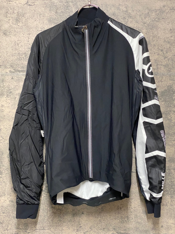 KG633 アソス assos MILLE EVO JACKET EVO7 長袖 サイクルジャケット 黒 XS ※ほつれ
