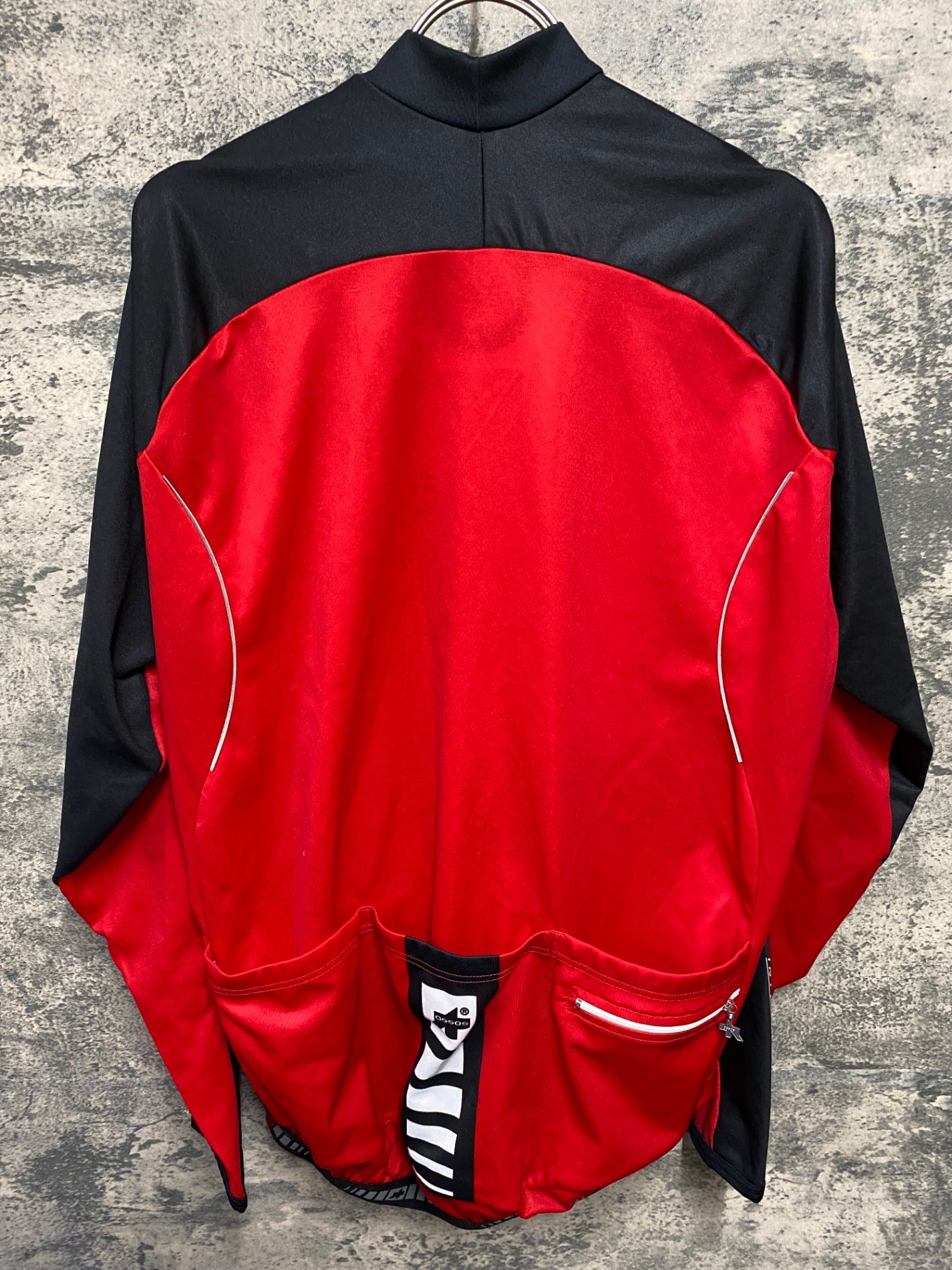 新品！激渋！assosジャージ Mサイズ KC488 アソス assos Intermediate Jersey 長袖 サイクルジャージ 赤 L