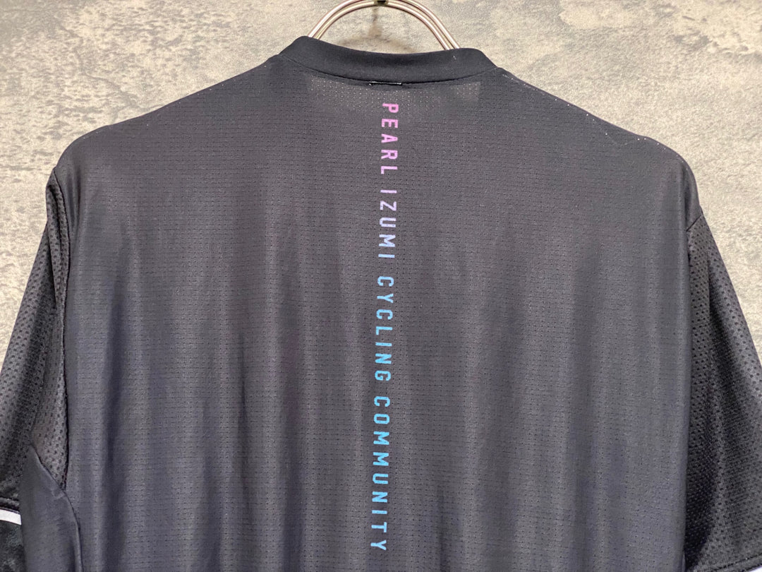 KE148 パールイズミ PEARL iZUMi PICC 半袖 サイクルジャージ 黒 ※サイズ不明、タグカット
