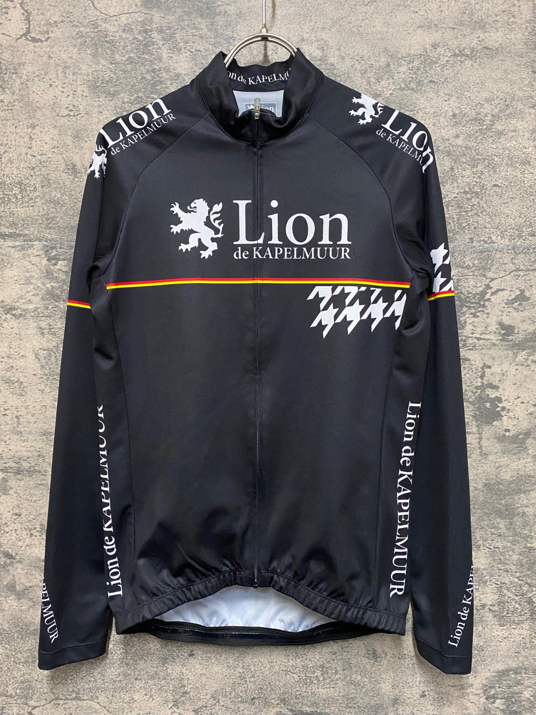 KB710 リオンドカペルミュール Lion de KAPELMUUR 長袖 サイクルジャージ 黒 M