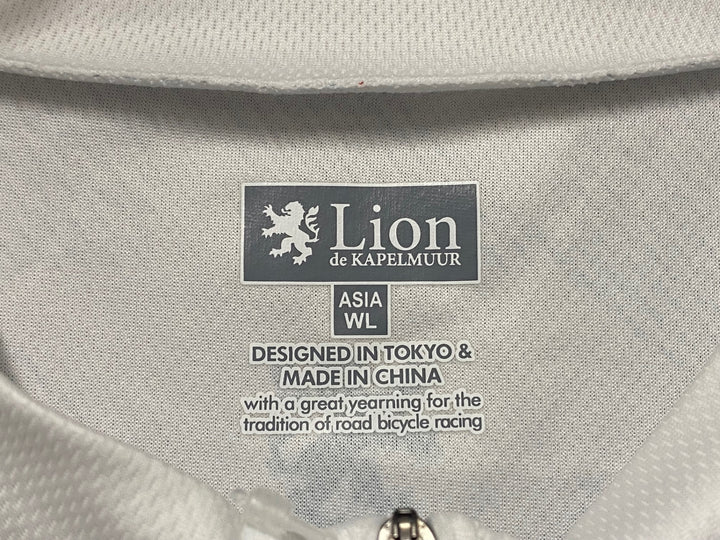 KK013 リオンドカペルミュール Lion de KAPELMUUR 半袖 サイクルジャージ 白 WL