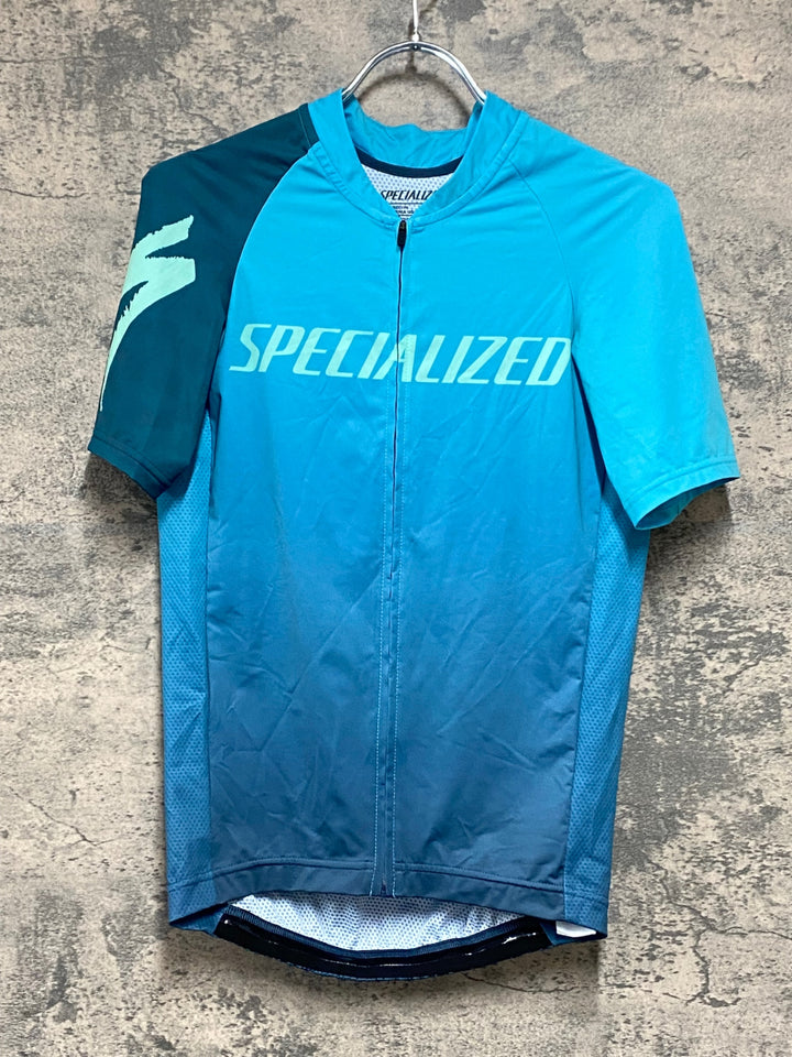 KI079 スペシャライズド SPECIALIZED SL JERSEY SS 半袖 サイクルジャージ 青緑 S