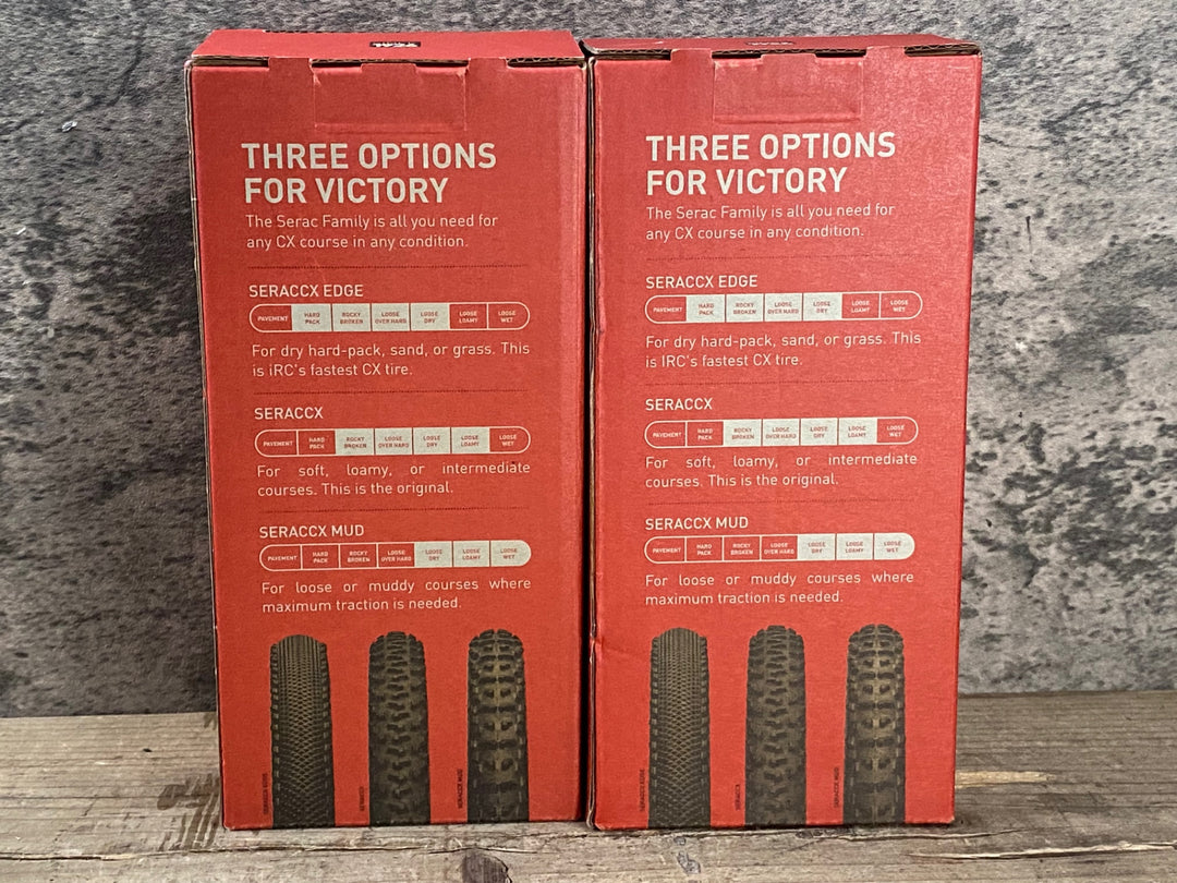 JU726 iRC SERAC CX TUBELESS READY / SERAC CX TUBELESS READY EDGE チューブレスレディ タイヤ 700x32C セット