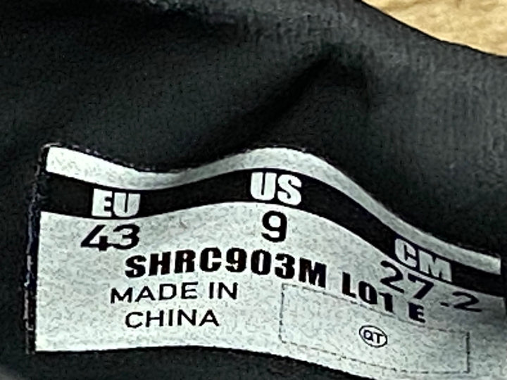 JK682 シマノ SHIMANO S-PHYRE SHRC903M EU43 黒 SPD-SL ビンディングシューズ