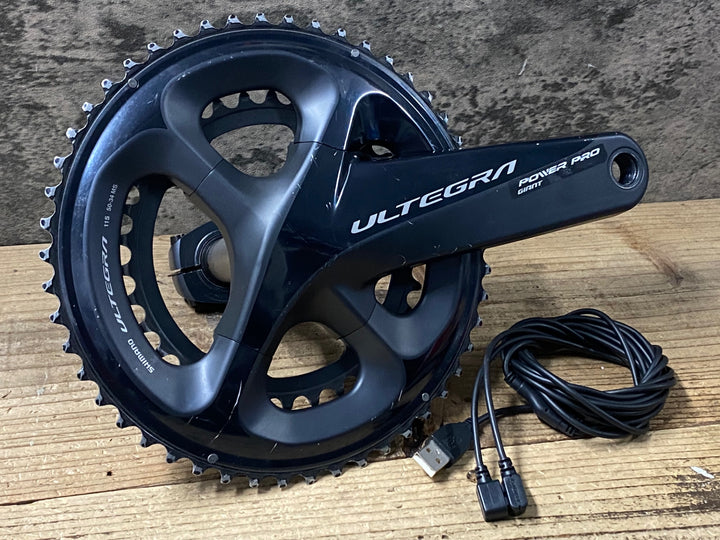 KK879 ジャイアント GIANT POWER PRO シマノ SHIMANO アルテグラ ULTEGRA FC-R8000 パワーメーター 50/34T 165mm ※通電確認済