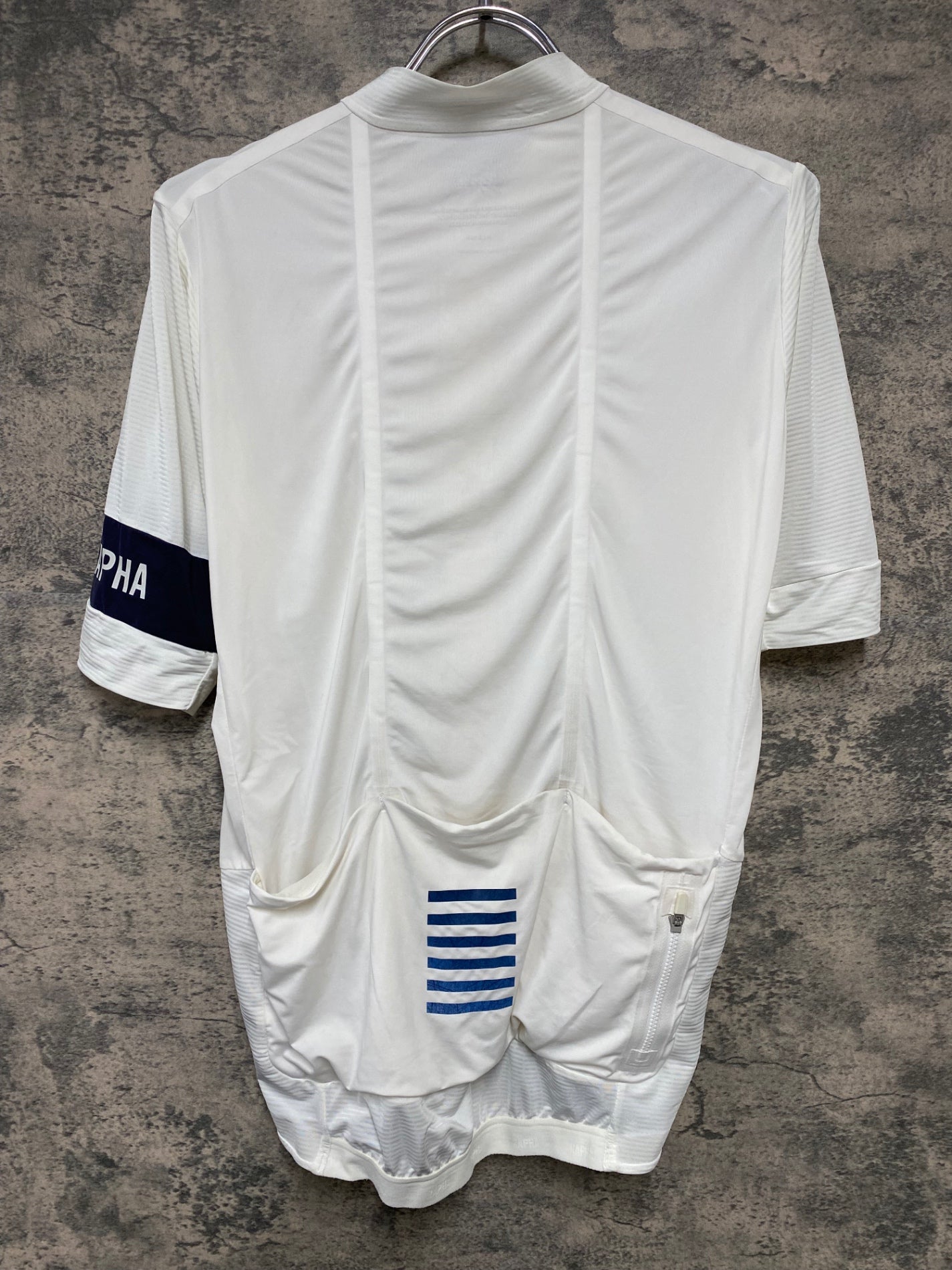 KD611 ラファ Rapha PRO TEAM JERSEY 半袖 サイクルジャージ 白 M 汚れ