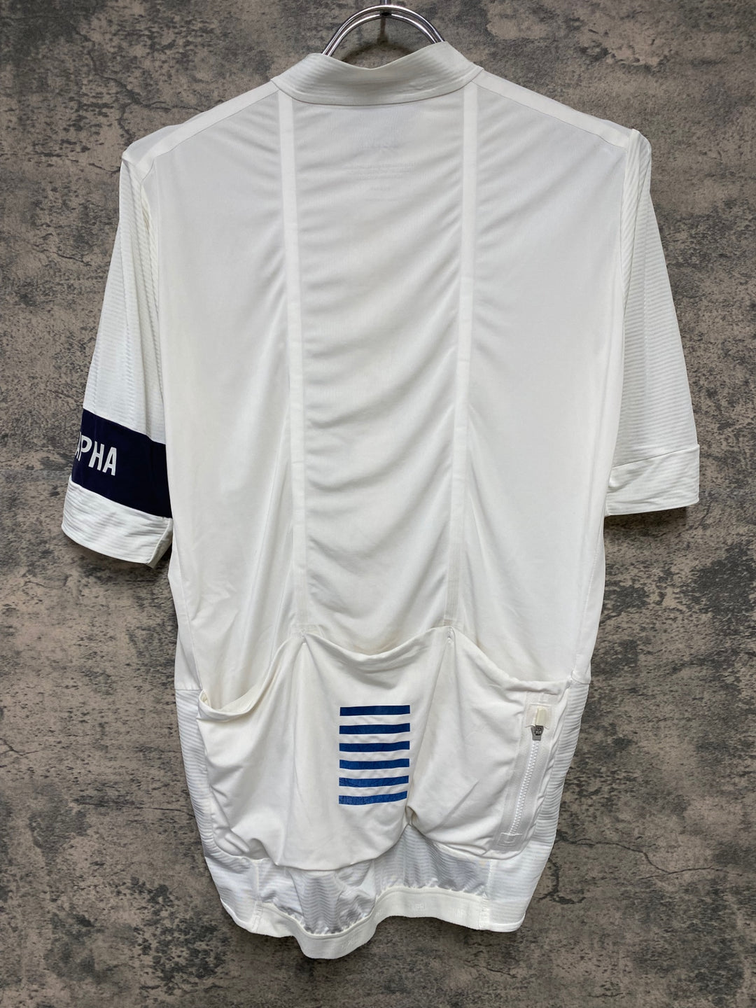 KD611 ラファ Rapha PRO TEAM JERSEY 半袖 サイクルジャージ 白 M 汚れあり