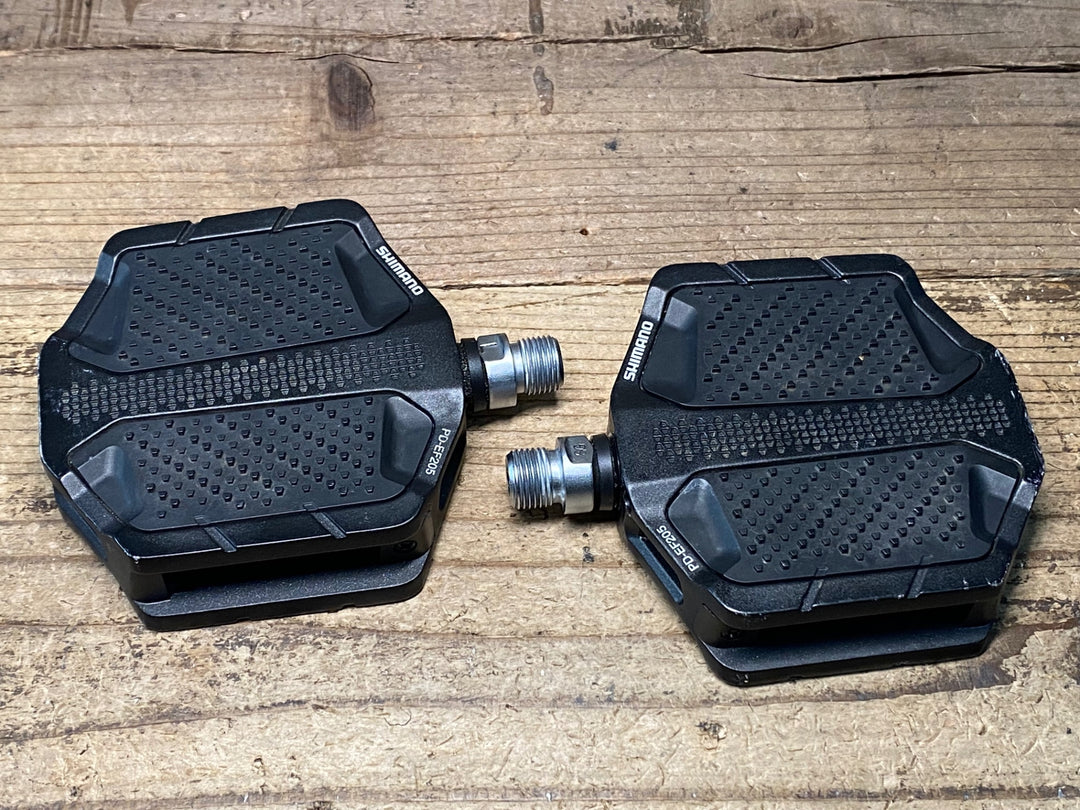 JN905 シマノ SHIMANO フラットペダル PD-EF205 アルミボディ 黒