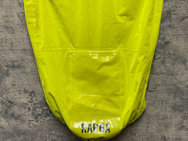 KI221 ラファ Rapha PRO TEAM LW RAIN GILET サイクルベスト ジレ 黄 M