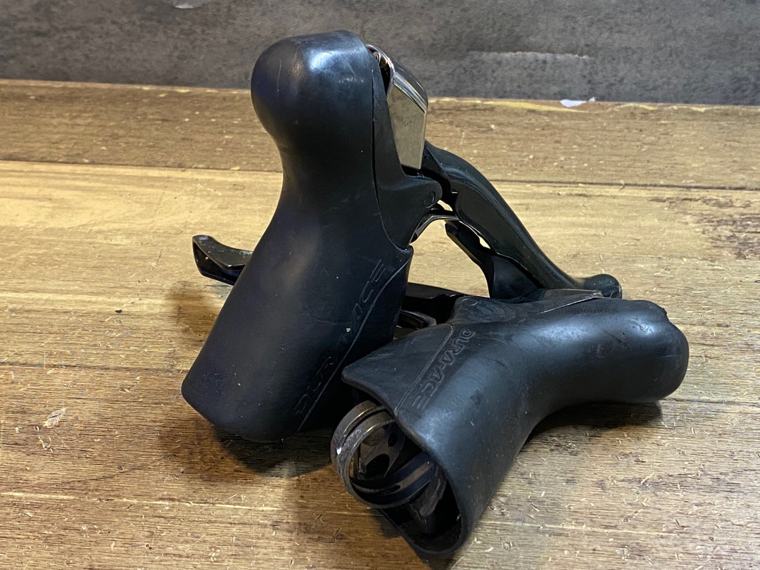 JT227 シマノ SHIMANO デュラエース DURA-ACE ST-7900 STIレバー 2x10s 空打ち ブラケットカバー破れあり ※ジャンク