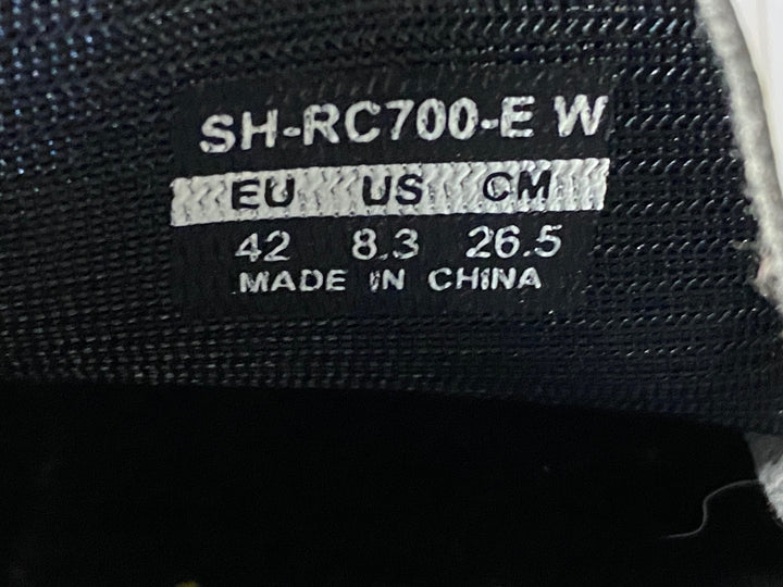 JT969 シマノ SHIMANO RC7 SH-RC700 ビンディングシューズ 黒 EU42 WIDE
