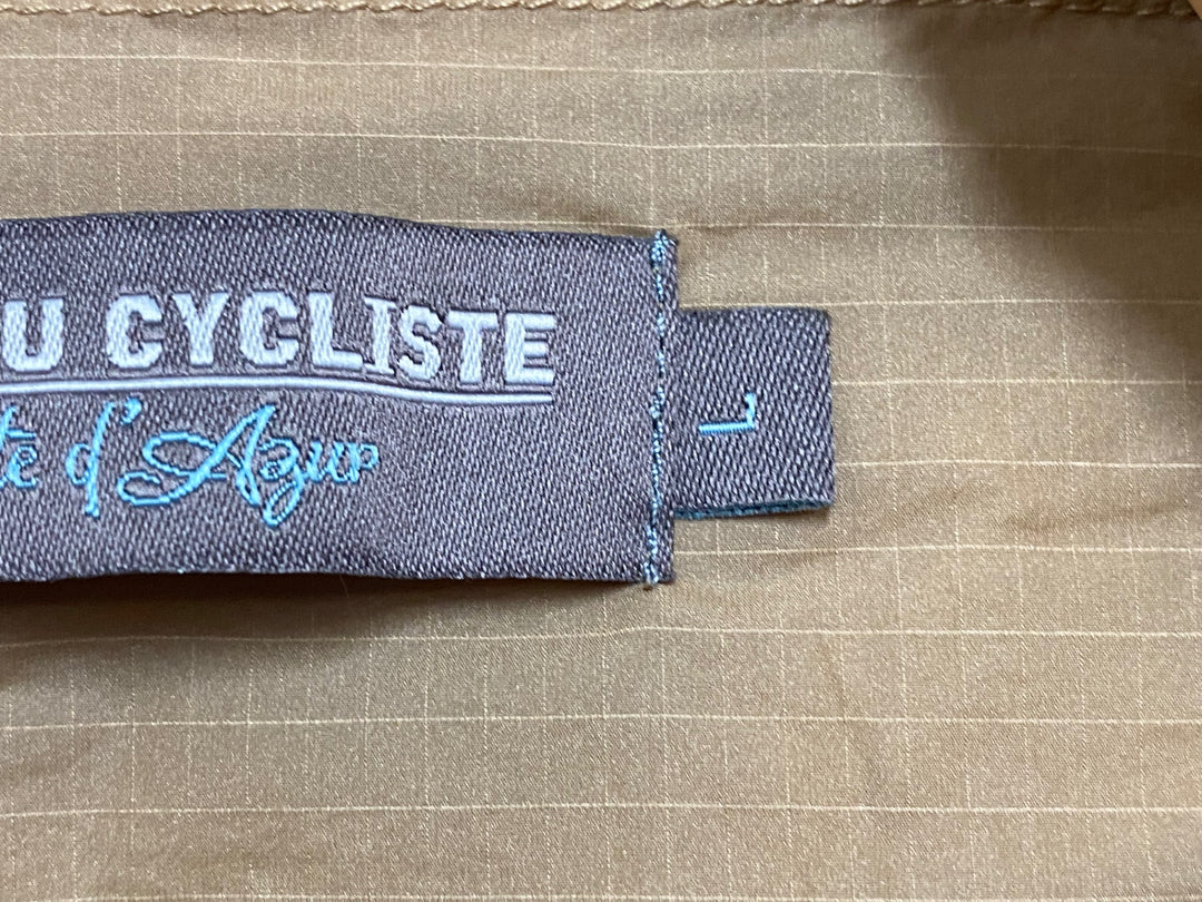 JY661 カフェドシクリステ CAFE DU CYCLISTE 長袖 フーディ ウィンドブレーカー 薄茶 L