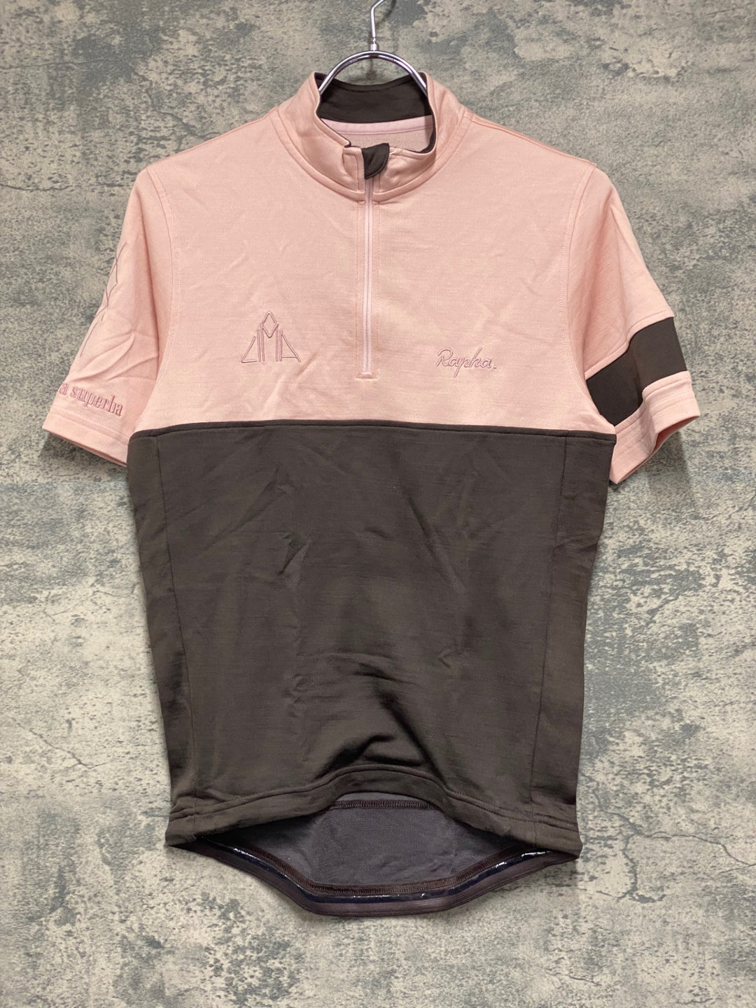 JV228 ラファ Rapha CIMA JERSEY 半袖 サイクルジャージ ブラウン ピンク S