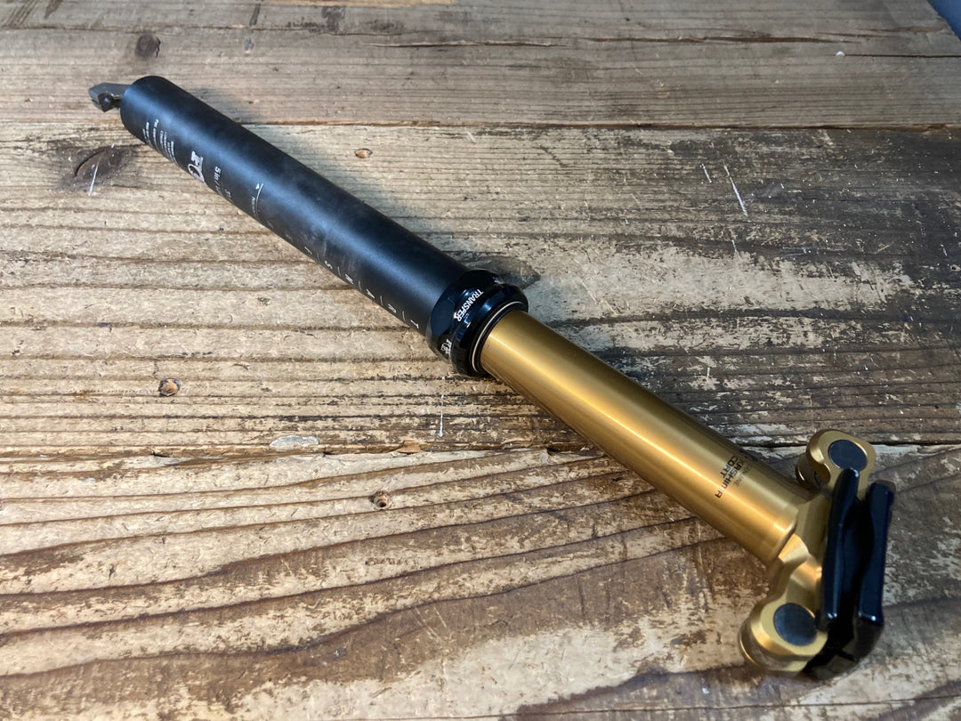 JU598 フォックス FOX TRANSFER KASHIMA COAT アルミ ドロッパーシートポスト Φ31.6 125mm
