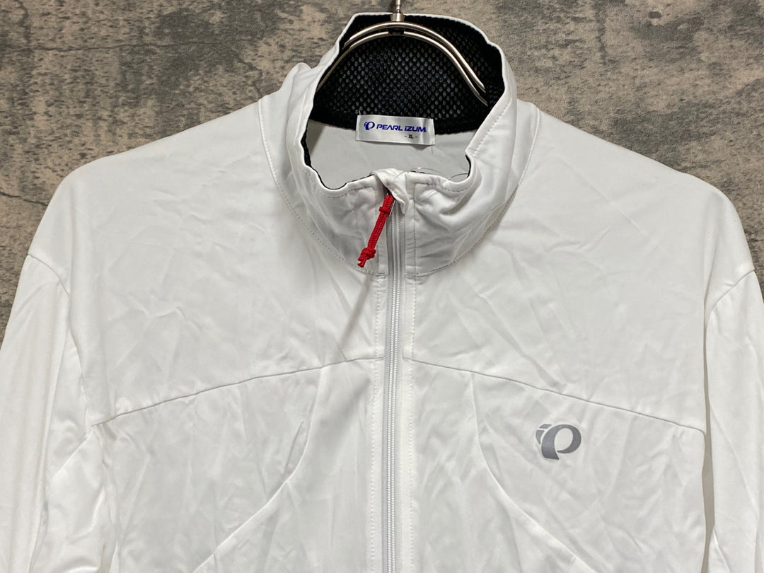 JW270 パールイズミ PEARL iZUMi 長袖 ウインドブレイカー 白 XL