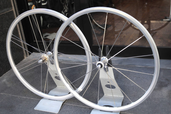 カンパニョーロ CAMPAGNOLO ゾンダ ZONDA シルバー アルミ クリンチャー ホイールセット カンパ12/11S ナローリム 15C 【東京南麻布店】